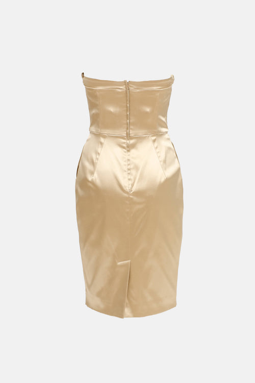 Dolce & Gabbana 2006 Bustier Midi Dress