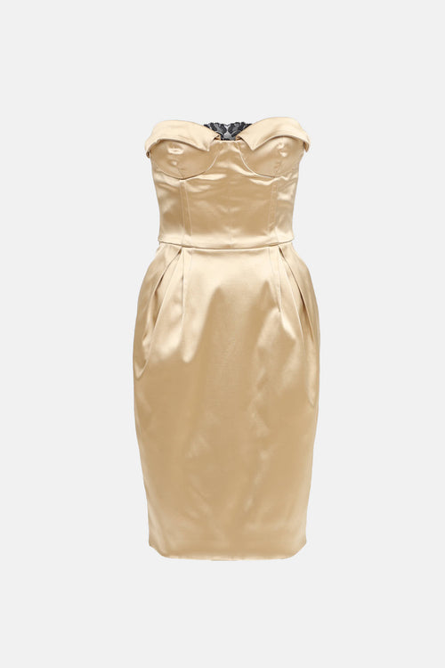 Dolce & Gabbana 2006 Bustier Midi Dress