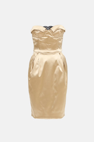 Dolce & Gabbana 2006 Bustier Midi Dress