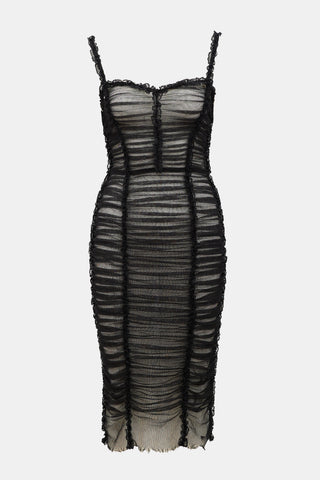 Dolce & Gabbana 2000s Tulle Ruched Dress