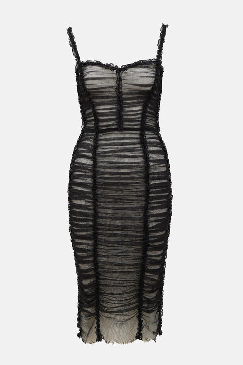 Dolce & Gabbana 2000s Tulle Ruched Dress