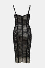Dolce & Gabbana 2000s Tulle Ruched Dress