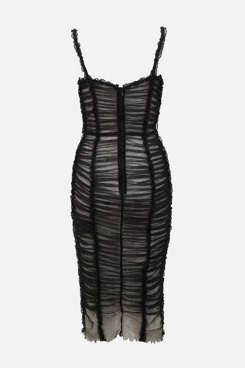 Dolce & Gabbana 2000s Tulle Ruched Dress