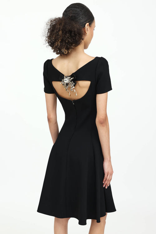 Dolce & Gabbana Jewel Back Midi Dress
