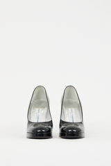 Dolce & Gabbana Black Leather Platform Pump