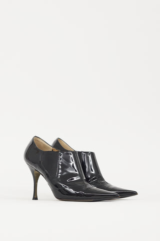 Dolce & Gabbana Black Patent Leather Ankle Boot