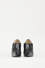 Dolce & Gabbana Black Patent Leather Ankle Boot