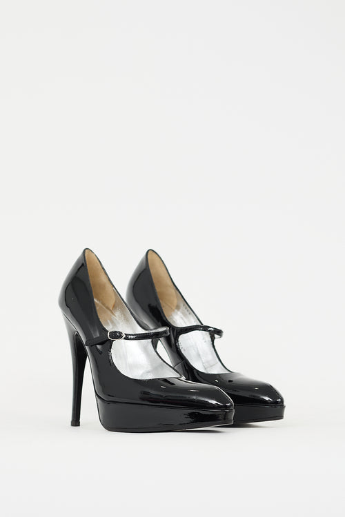 Dolce & Gabbana Black Patent Leather Mary Jane Pump