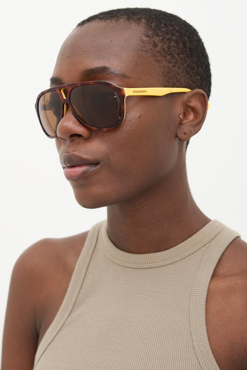 Dolce & Gabbana DG 4169P Aviator Sunglasses