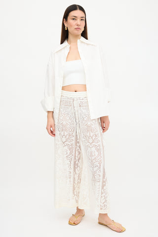 Dolce & Gabbana Crochet Lace Pant