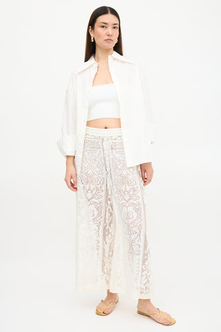 Dolce & Gabbana Crochet Lace Pant