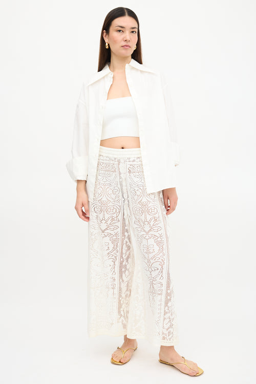 Dolce & Gabbana Crochet Lace Pant