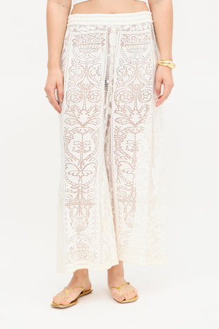 Dolce & Gabbana Crochet Lace Pant