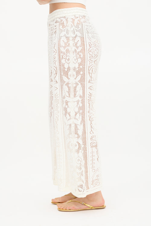 Dolce & Gabbana Crochet Lace Pant