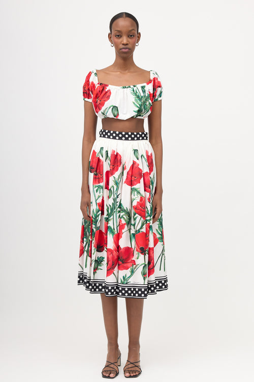 Dolce & Gabbana Cropped Floral Top