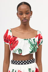 Dolce & Gabbana Cropped Floral Top