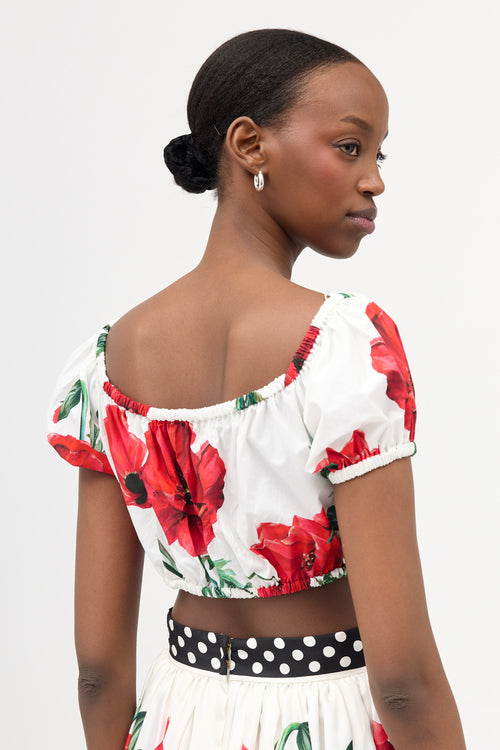 Dolce & Gabbana Cropped Floral Top