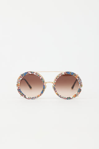 Dolce & Gabbana DG2198 Round Sunglasses