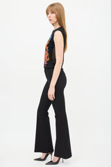 Dolce & Gabbana D&G Mesh Back Graphic Tank Top