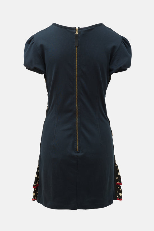 Dolce & Gabbana D&G Polka Dot Panelled Dress