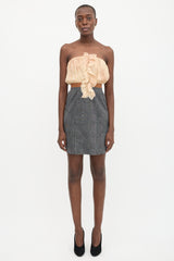 Dolce & Gabbana D&G Chiffon & Tweed Dress