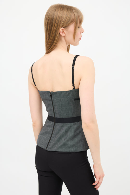 Dolce & Gabbana D&G Lace Panel Bustier Top