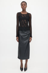 Dolce & Gabbana D&G Lace & Mesh Top
