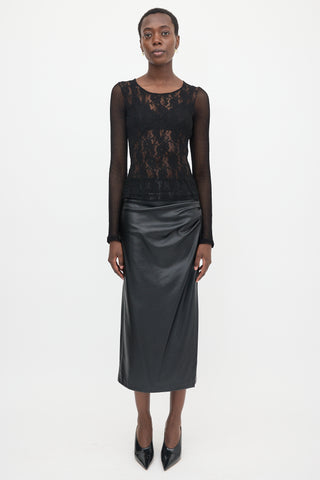 Dolce & Gabbana D&G Lace & Mesh Top