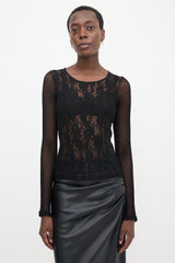 Dolce & Gabbana D&G Lace & Mesh Top