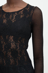 Dolce & Gabbana D&G Lace & Mesh Top