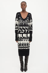 Dolce & Gabbana D&G Letters Sweater Dress