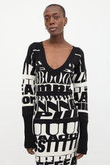 Dolce & Gabbana D&G Letters Sweater Dress
