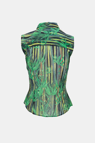 Dolce & Gabbana D&G Printed Sleeveless Shirt
