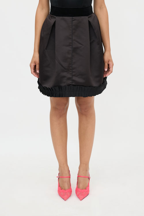 Dolce & Gabbana D&G Satin Pleated Skirt
