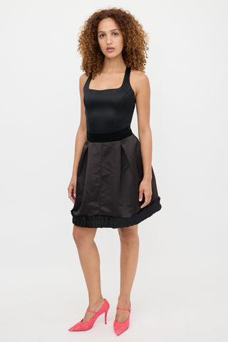 Dolce & Gabbana D&G Satin Pleated Skirt