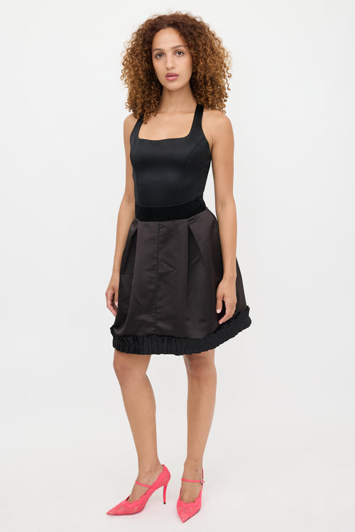 Dolce & Gabbana D&G Satin Pleated Skirt