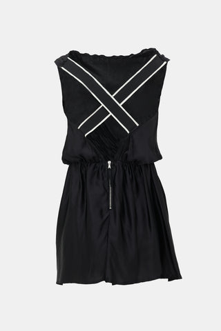 Dolce & Gabbana D&G Silk Satin Mini Dress