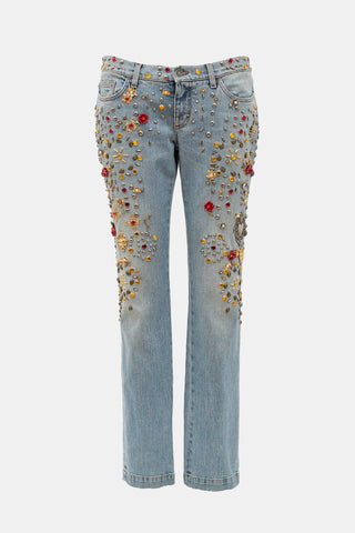 Dolce & Gabbana Spring 2015 Embellished Jeans