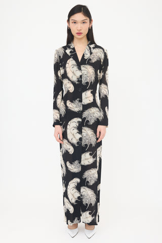 Dolce & Gabbana Fall 1997 Sheer Printed Dress