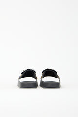 Dolce & Gabbana Floral Embellished Pool Slide