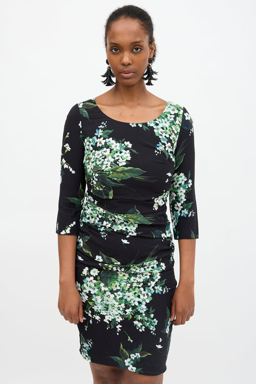 Dolce & Gabbana Floral Ruched Dress