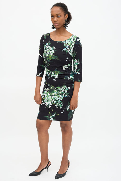Dolce & Gabbana Floral Ruched Dress