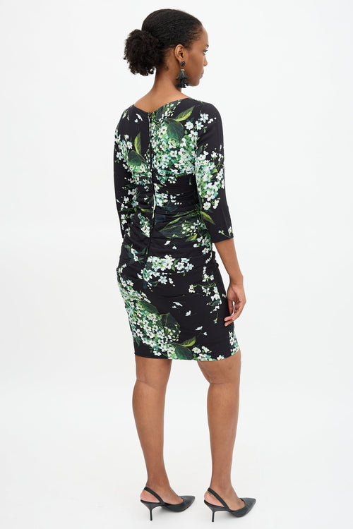 Dolce & Gabbana Floral Ruched Dress