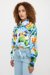 Dolce & Gabbana Floral Tie Shirt