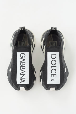 Dolce & Gabbana Knit Sorrento Logo Sneaker