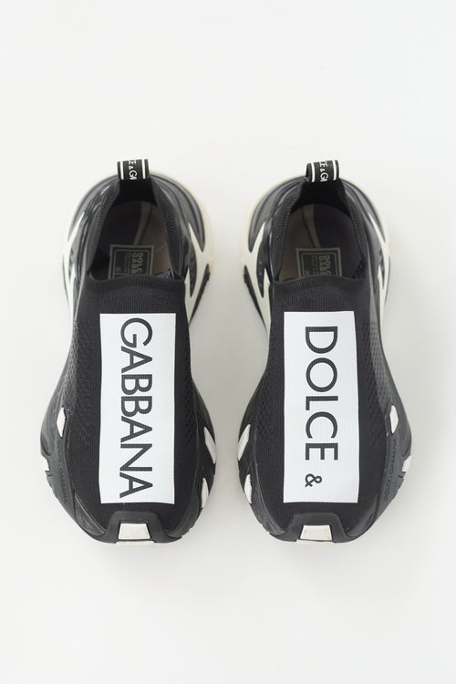 Dolce & Gabbana Knit Sorrento Logo Sneaker