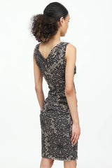 Dolce & Gabbana Lace Print Midi Dress