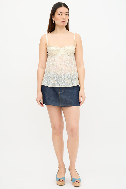 Dolce & Gabbana Lace Bustier Top