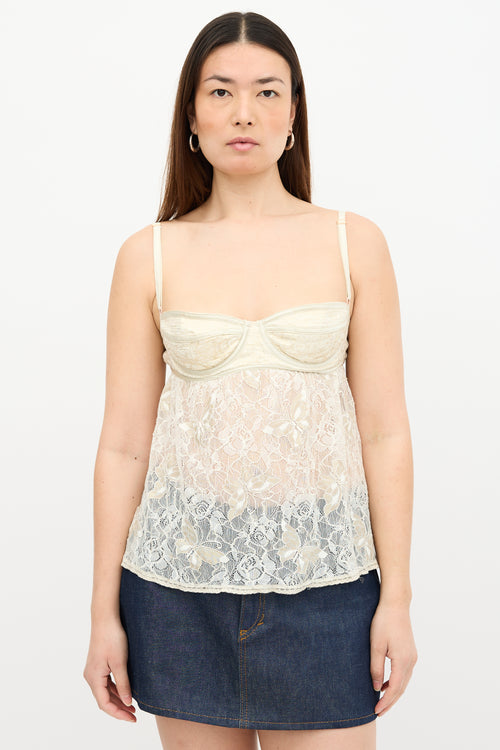 Dolce & Gabbana Lace Bustier Top
