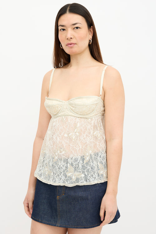 Dolce & Gabbana Lace Bustier Top